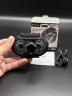 FS06 Semiconductor Cooling Mobile Phone Cooler Radiator Dual Fans Digital Display for Live Streaming with Universal Wheel