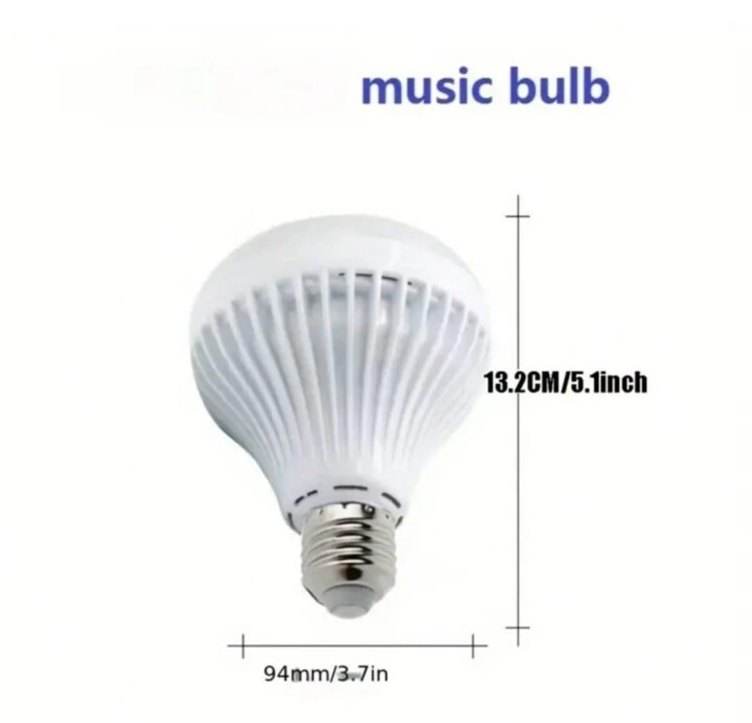 Smart E27 LED RGB White 12W Wireless Bluetooth Speaker Bulb Lamp Colorful Changing Light Remote and App Control